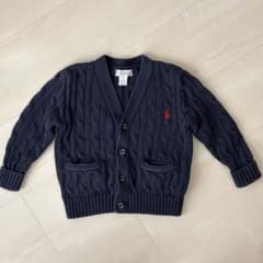 Ralph Lauren ケーブルニット カーディガン ネイビー 24Mのサムネイル