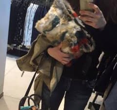 ZARA ファークラッチバッグのサムネイル