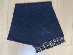 Vivienne Westwood マフラー ロゴ刺繍 ダークグレーのサムネイル