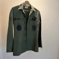 【期間限定/即購入◎】US ARMY ミリタリーシャツ ワッペン　vintageのサムネイル