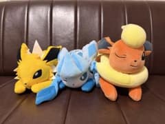 ポケモン もふぐっとぬいぐるみ グレイシア＆サンダース&ブースター3種セット