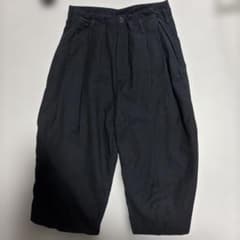 ANN DEMEULEMEESTER ブラック ワイドパンツ XXS