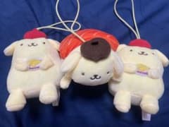 【新品未使用】ポムポムプリン スシロー マスコット ぬいぐるみ サーモン 第2弾のサムネイル