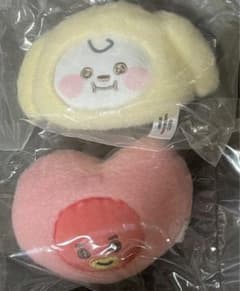 BT21 봉제인형 클립 2개 세트