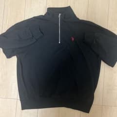U.S. POLO ASSN. ブラック ハーフジップ Mのサムネイル