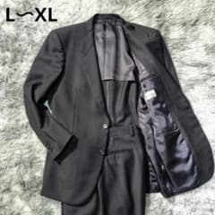블랙 포멀 이탈리아 직물 슈트 2개 버튼 관혼상제 등받이 L ~ XL