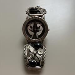 【稼働品】インディアンジュエリー　腕時計　ココペリ　保証書付き 稼働品】インディアンジュエリー 腕時計 ココペリ 保証書付き - メルカリ