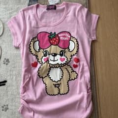 earth magic ピンク Tシャツ クマ デザインのサムネイル