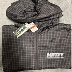 MATEY フード付きチェック柄ナイロンジャケット Lのサムネイル
