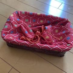 和装用バッグ 巾着 かごバッグ 亀甲柄のサムネイル