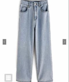 ハイウエストワイドデニムパンツ[cu431]のサムネイル