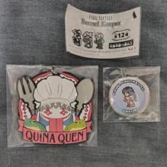 FF9 クイナ ラバーストラップ＆ガーネット FFRKレコードキーパー 缶