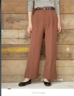 新品　スリットセミフレアパンツ　グローバルワーク　Mのサムネイル