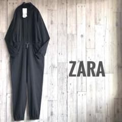 未使用　ZARA ザラ　オールインワン　つなぎ　ツナキ　ジャンプスーツ　黒　切替 m19645270970_1.jpg?1763208650