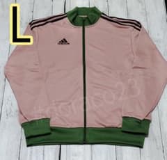 adidas ジップアップジャケット Lサイズ ピンク/グリーンのサムネイル