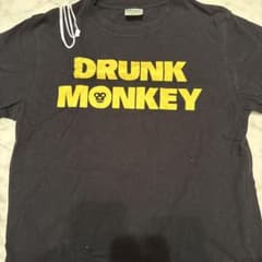y*u様 DRUNK MONKEY Tシャツ Sサイズ 黒のサムネイル