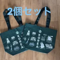 2個セット】韓国 スターバックス 限定 エコバッグ KOREA グリーン