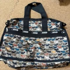 LeSportsac ボストンバッグ ポーチ付き 犬柄のサムネイル