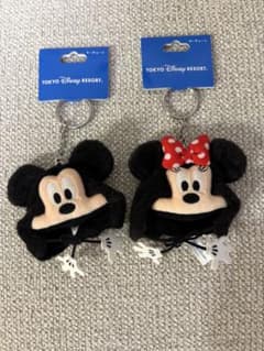 東京ディズニーリゾート ミッキー・ミニーファンキャップ キーホルダー 2個セットのサムネイル