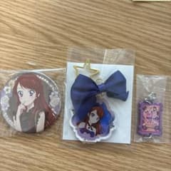 アイカツ！ 紫吹蘭 缶バッジ アクリルキーホルダー 3点セットのサムネイル