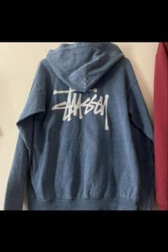 Stussy パーカー インディゴ デニム ブルーのサムネイル