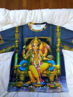 ガネーシャプリント Tシャツ XLサイズのサムネイル