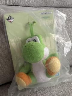 ***님 요시 이치 반 쿠지 B상 화려한 요시 봉제인형 마스코트 녹색