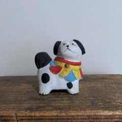 郷土玩具】土人形 古代犬 富山 貯金箱 昭和 レトロ - メルカリ