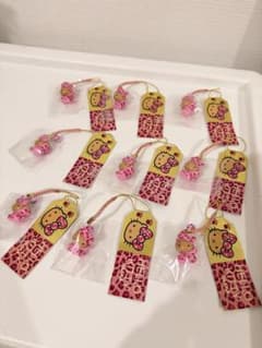 大阪限定 日焼けギャル キティ ご当地限定 根付けストラップヒョウ柄 9