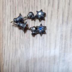 クロムハーツタイニースターピアス　サファイアとダイアモンドのサムネイル