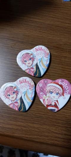 すとぷりさとみくんクリスマスハート缶バッジのサムネイル