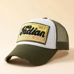 Indian メッシュキャップ オリーブグリーンのサムネイル