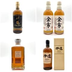 新品未開封】ニッカウヰスキー 5本セット 竹鶴 余市 伊達 ブレンドオブ