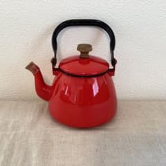 ほうろう琺瑯 やかん ケトル 昭和レトロ アンティーク - メルカリ