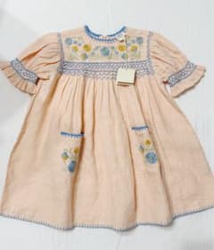 【Apolina⭐︎3/5y】新品 刺繍 半袖ワンピース 新品 Apolina dora dress ワンピース3-5y - メルカリ