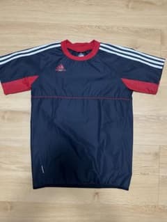 adidas 半袖ピステ ブラック×レッドのサムネイル