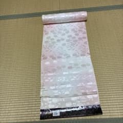 正絹 長襦袢反物 13.5m ピンク ぼかし 菊柄 - メルカリ