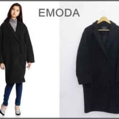EMODA完売モッサマキシコートweb限定ネイビーのサムネイル
