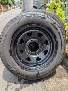 ハイエースで使用デイトナ16インチホイールとTRANPATHトランパスセット ハイエースで使用デイトナ16インチホイールとTRANPATHトランパスセット