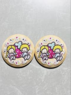 サンリオキャラクターズ 刺繍缶バッジ 2個セットのサムネイル