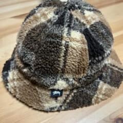 【値下げしました！】STUSSY ボアフリースバケットハットのサムネイル
