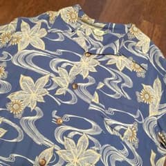 90s 初期タグ　KRIFF MAYER レーヨンシャツ　アロハシャツ　ちりめんのサムネイル