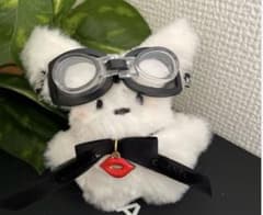 うさぎゴーグルキーホルダー リボンのサムネイル
