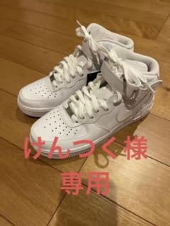 ナイキ エアフォース1 ミッド ホワイト 07のサムネイル
