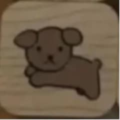 【じゅんたん様　専用】ミッフィ　木製スタンプ　犬　1個のサムネイル