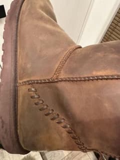 UGG アグ　オイル加工ショートブーツ　28cm ステッチデザイン