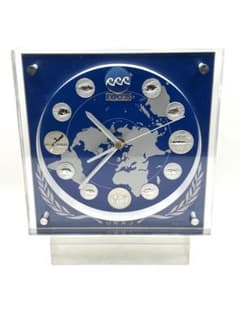 【稼働品】EXPO'75 沖縄国際海洋博覧会 置時計 純銀メダル使用 稼働品】EXPO'75 沖縄国際海洋博覧会 置時計 純銀メダル使用 - メルカリ