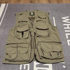 OUTDOOR フィッシングベスト カーキ 175/92A - メルカリ