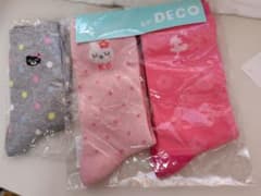 ニットプランナー　KPDECO　ミキハウス　21センチ　女の子　靴下のサムネイル