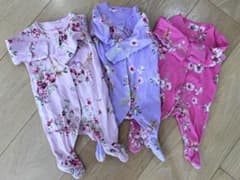 NEXT 花柄 長袖パジャマ 3枚セット 50〜60サイズのサムネイル
